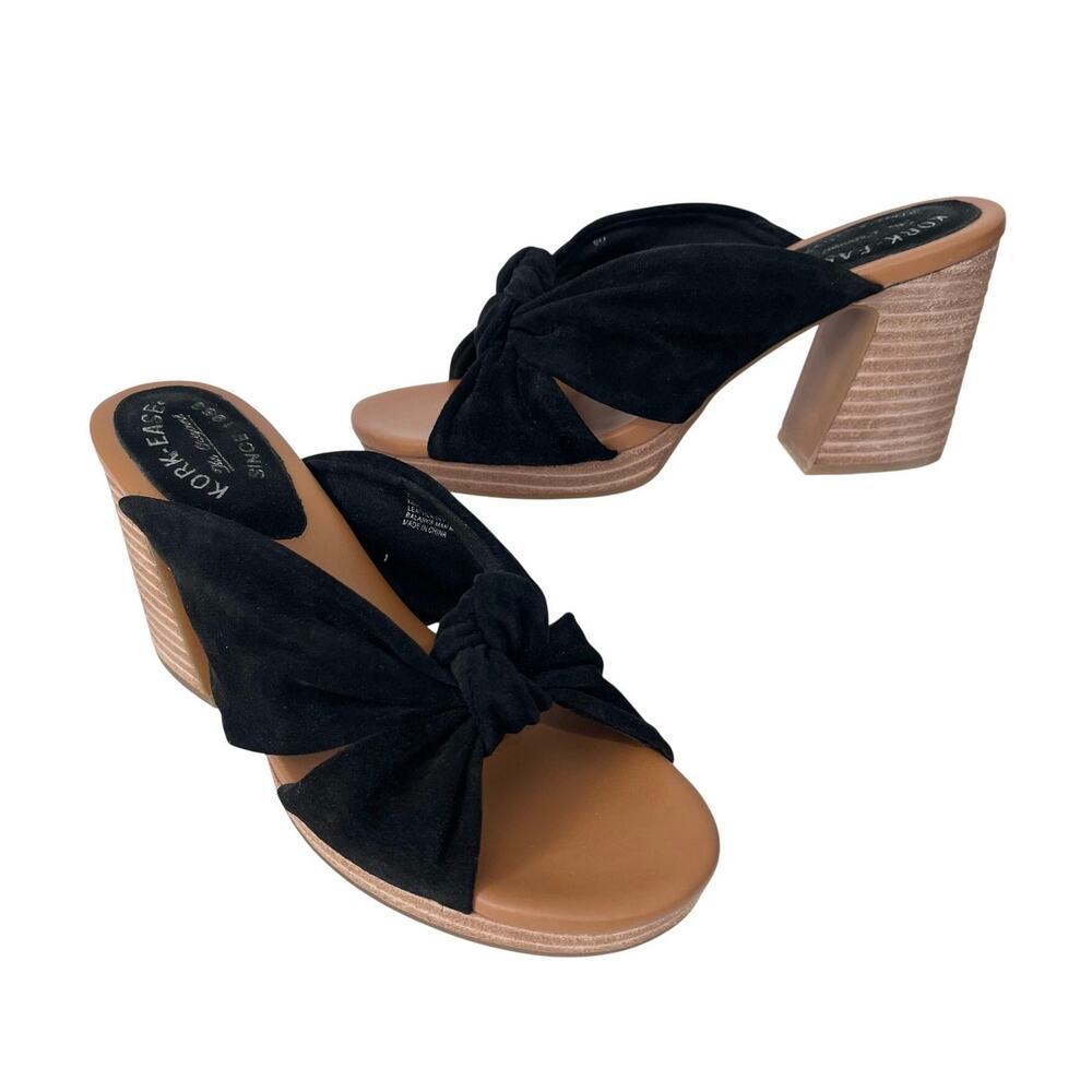 Kork-Ease Sandals Haya Knotted Black Suede